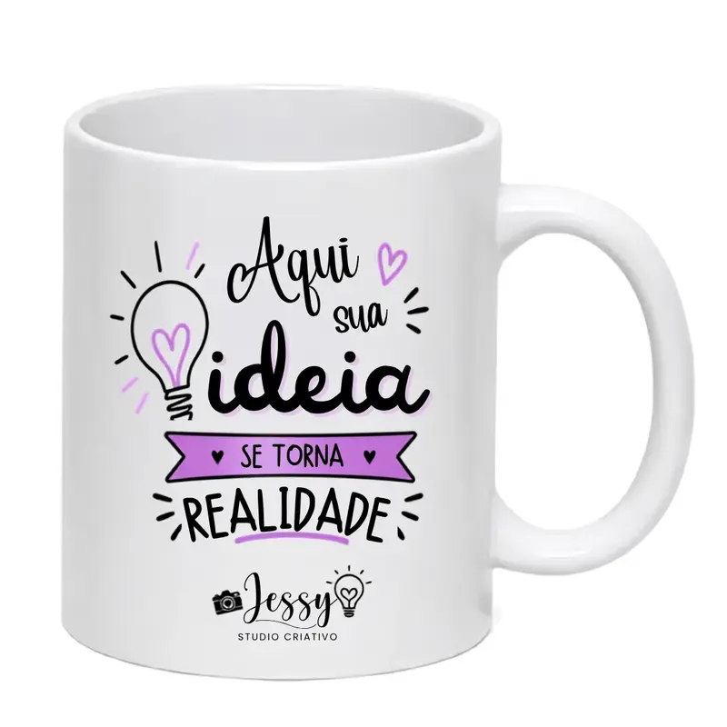Caneca Branca Personalizada 325 ml
